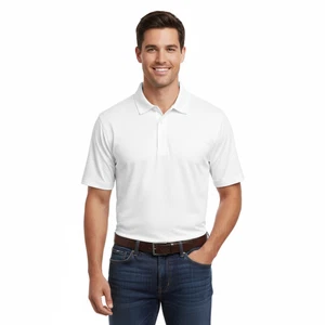 Collars Co Hemd Herren XL weiß Polo entspannt Kleid Kragen Performance Golf Vorbereitung - Bild 1 von 8