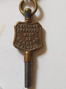Sheppard Bros 23 Digbeth Walsall Advertising Pocket Watch Key - Picture 1 of 2