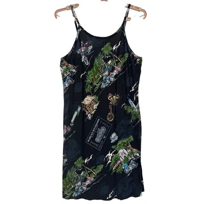 Harley Davidson black dress made in Hawaii USA size L measurements size S? - Image 1 of 4