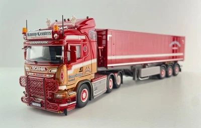 Tekno 87454 Scania R Highline 6x2 with Tipper Trailer Ronny Ceusters Scale 1:50 - Image 1 of 4