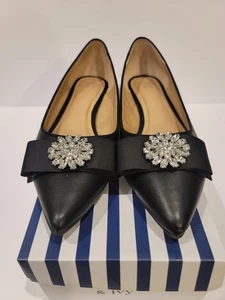 Crown & Ivy schwarze Damen-Flats Größe 7,5 - Bild 1 von 6