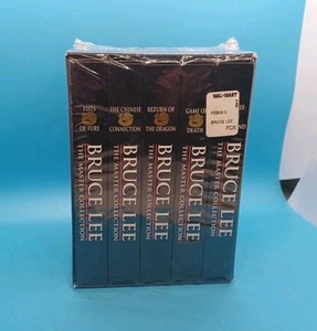 Bruce Lee - The Master Collection (VHS, 2001, 5-Tape Set )in Collectors Box new - Picture 1 of 8