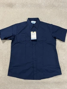 Sears Shirt Mens Extra Large 17-17.5 Work Leisure Perma Prest Twill Short Sleeve - Picture 1 of 9