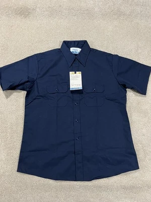 Sears Shirt Mens Extra Large 17-17.5 Work Leisure Perma Prest Twill Short Sleeve - Image 1 of 4