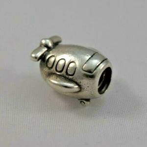 Pandora Charms Sterling Silver Airplane Bracelet Bead Pendant Charm - Picture 1 of 5