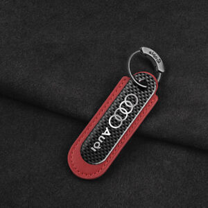 Carbon Fibre Car Keyring Keychain Fashion Keyfob Key Chain Ring Accessory Gift
