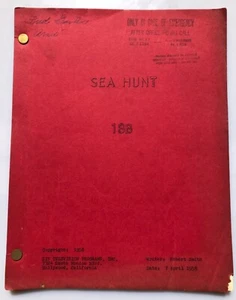 Sea Hunt Script Screenplay 1958 TV Show Lloyd Bridges Jeff Frank Gavlin S1, EP32 - Photo 1/9