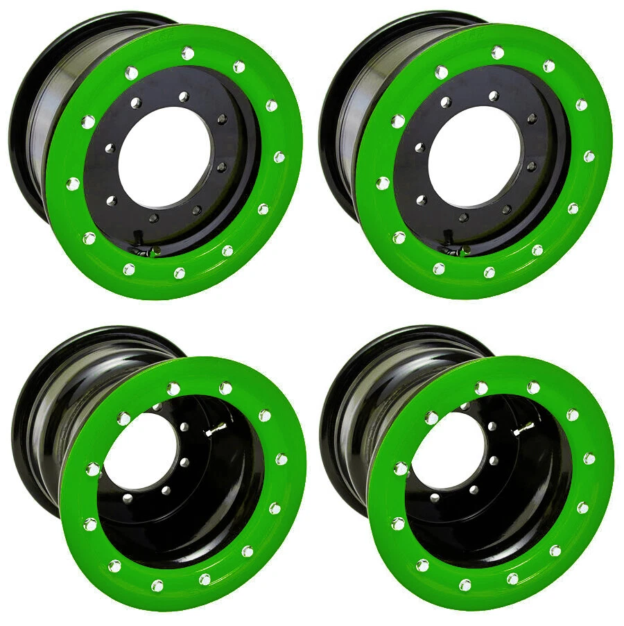 KFX 400 450R Front & Rear wheels Beadlock 10x5 and 8x8 Alba Racing BG 41 - Image 1 of 1