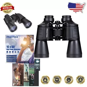 Lightweight 10x50 Binoculars with 50mm Lens - Perfect for Birdwatching & Sports - Picture 1 of 12