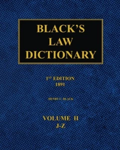 Black'S Law Dictionary - 1St Edition (1891): Volume 2 - Picture 1 of 2