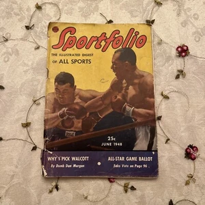 Sportfolio The Illustrated Digest of All Sports 1948 Good - Picture 1 of 4