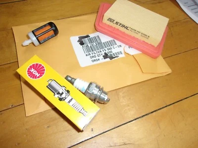 Stihl OEM FS560C Service Kit Filter's 4148-141-0300 Spark Plug BPMR7A #GM-E3B2 - Image 1 of 3