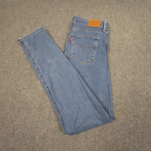 Levis Jeans Womens 28 Blue Denim 311 Shaping Skinny Leg BIG E Zip Fly Size 28x31 - Picture 1 of 15