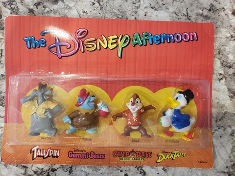 Vintage THE DISNEY AFTERNOON FIGURES Set Kellogs Collection Set of 4 Cover