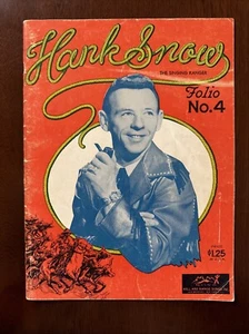 1956 Hank Snow Il ranger che canta foto e album di canzoni Folio n. 4 vintage - Foto 1 di 9