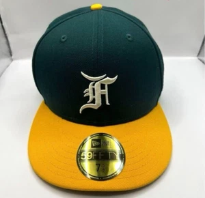 FEAR OF GOD ESSENTIALS NEW ERA Athletics 7 5/8 Grn Baseball Cap limited NEW - Picture 1 of 4