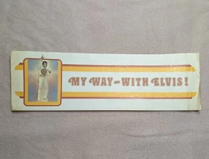 Mein Weg mit Elvis Autoaufkleber Vintage 12"x4" - Bild 1 von 10