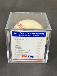 Joe Namath, Jets NFL Autograph Rawlings Official MLB Baseball PSA Grade 7, & JSA - Picture 1 of 9