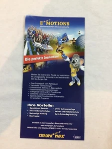 Europa-Park Europa Park Flyer Emotions Gutscheinkarten - Bild 1 von 2