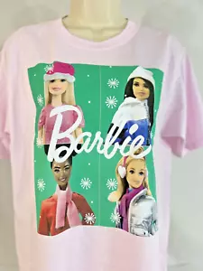 Barbie Damen Mädchen T-Shirt Rosa Gr. Medium Urlaub Party Film Grafikdruck Neu - Bild 1 von 10
