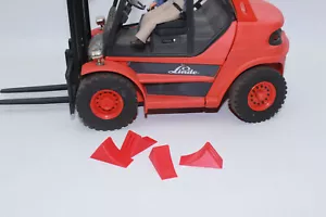 4 x Bremskeil rot 1:14 1:15 1:16 Unterlegkeil Hemmschuh Keile Bagger LKW - Bild 1 von 5