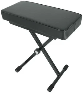 Quik Lok BX-8 Extra Thick Adjustable Keyboard Bench w/ 3 Height-Positions - Picture 1 of 11