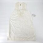 Free People Women's Ivory Sleeveless Embroidered Swim Cover Up Dress Large NWT