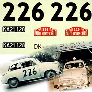 Decalcomania Lloyd Alexander TS Rallye Monte Carlo 1959 #226 1:43 decalcomania - Foto 1 di 3