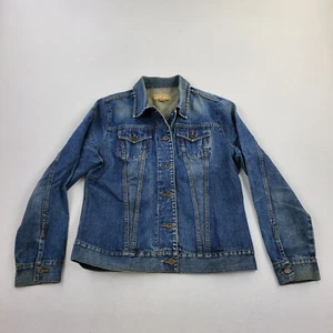 Vtg Y2K Steve & Barrys Jwans Jacket Trucker Denim Women Size M  - Picture 1 of 5