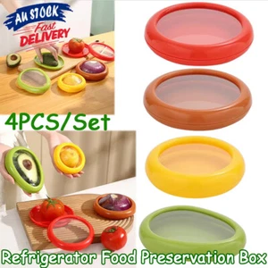 4Pcs Silicone Fruit Vegetable Anti-Oxidation Storage Box Fruit Storage Container - Picture 1 of 25