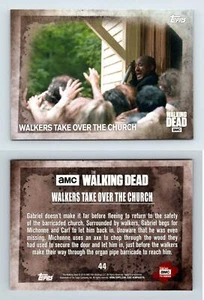 Walkers Take Over The Church #44 The Walking Dead Season 5 Topps 2016 Card - Picture 1 of 1