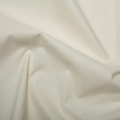 Curtain Lining Fabric - Plain Weave Curtain Lining - 108" - Cream - Fabric Metre - Image 1 of 3