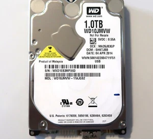 Western Digital WD10JMVW-11AJGS2 SHKTJBB Malaysia (WXD1) 1.0TB USB 04APR2014 - Picture 1 of 1