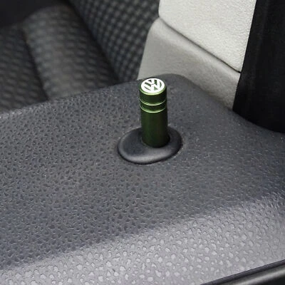 EXEUDE Pair Door Lock Pins CNC machined Aluminium Dark Green VW T5 T5.1 T6 Caddy Mk3