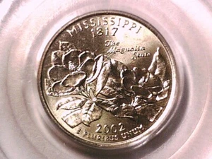2002 D Washington State Quarter PCGS MS 67 Mississippi 71300065 - Picture 1 of 3