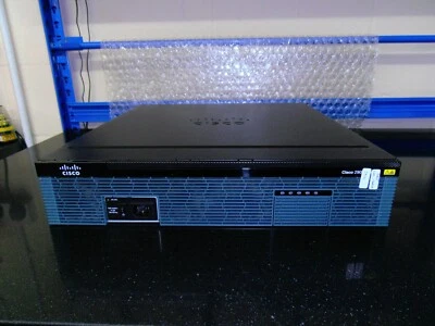 Cisco 2921/K9 2921 ISR ipbasek9, Security  Data(RTU) Fitted WIC-1AM-V2 ADv Prot  - Image 1 of 4