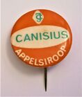 E502) Vintage Canisius Apple siroop Syrop rozłożony holenderska klapa krawatowa Stick przypinka plakietka