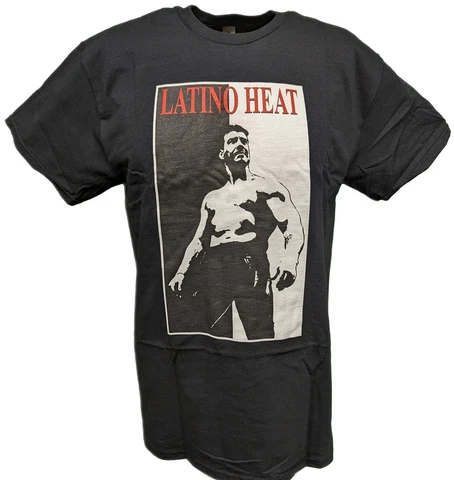 Eddie Guerrero WWE Scarface Addicted to the Heat Mens Black T-shirt Cover