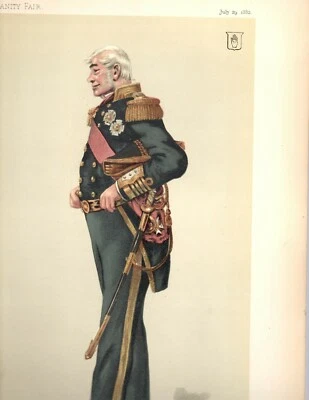 Vanity Fair 1882 Fleet Admiral Military Navy uniform sword Sir Milne Sailor  Foto 1 de 3