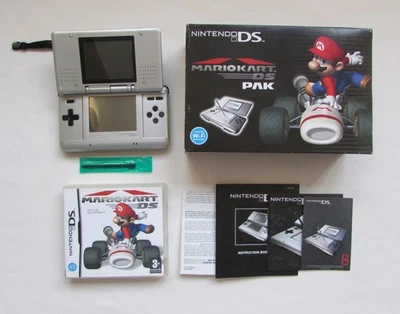 Nintendo DS Mario Kart DS Pak Boxed Console with Game Manual, Booklets And More - Image 1 of 4