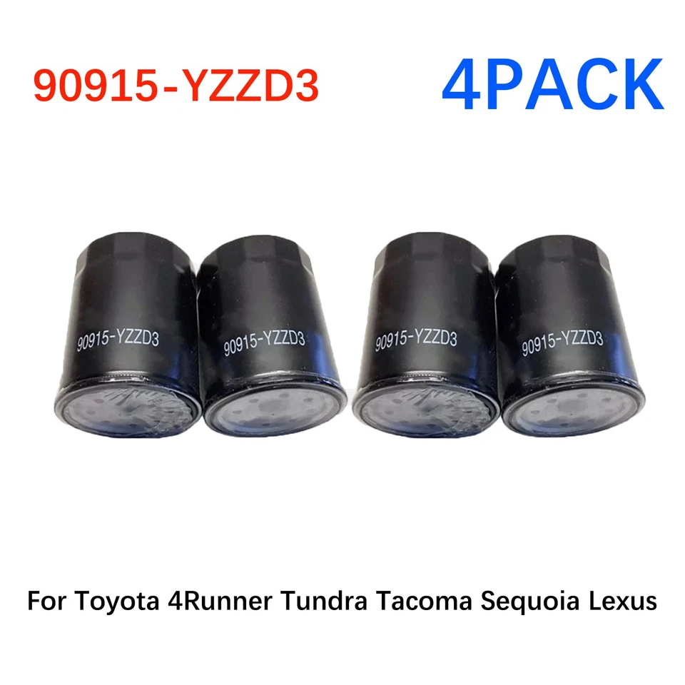 Juego de (4) filtros de aceite 90915-YZZD3 para aceite TOYOTA (ENVÍO RÁPIDO) Foto 1 de 4