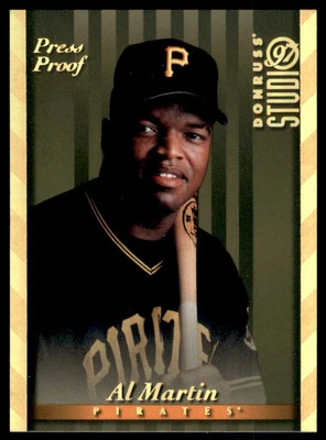 1997 Studio Press Proofs Gold Al Martin Pittsburgh Pirates #90 - Image 1 of 2