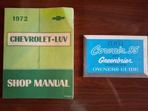 VTG 1972 Chevy LUV Truck ST351-72 & 1961 Corvair 95 and Greenbrier Shop Manuals - Picture 1 of 13