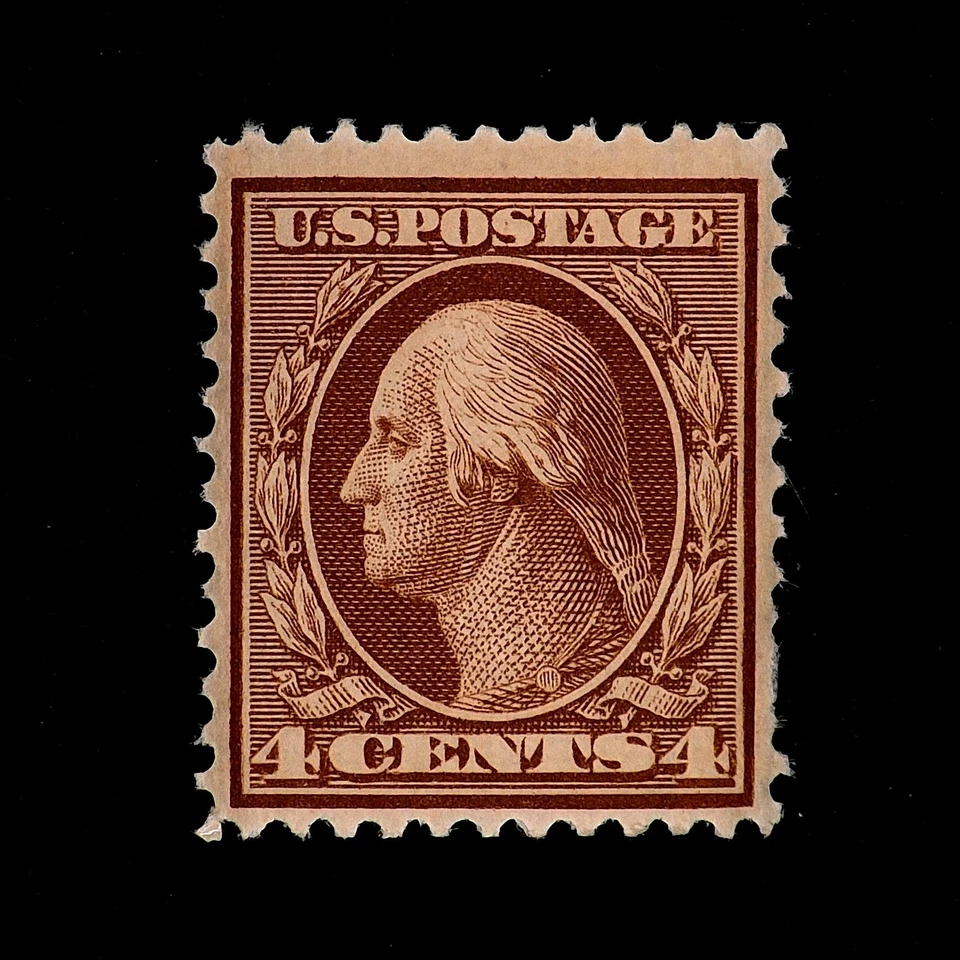 LSS США Scott #334 1908 4c оранжевый коричневый Вашингтон MNH VF OG (L01) - Изображение 1 из 2