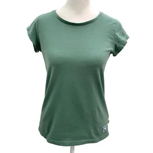 Fjällräven Cotton Crew-Neck Short Sleeve T-Shirt Tee Grün Damen Gr. XS - Bild 1 von 8