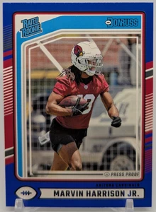 2024 Donruss Football Marvin Harrison Jr. #393 Rated Rookie RC Blue Press Proof - Picture 1 of 3