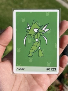 Pookiemoot Cider #0123 Scyther Pokemon Fan Art - Bild 1 von 2