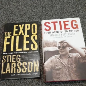 Stieg : From Activist to Author H/B Jan-Erik Pettersson & The Expo Files P/B. - Picture 1 of 6