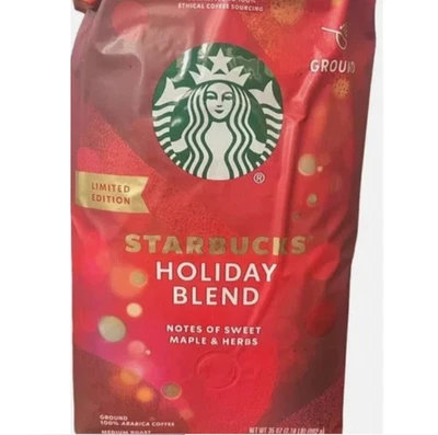 Café molido tostado medio Starbucks Holiday 35 oz stock antiguo Foto 1 de 2