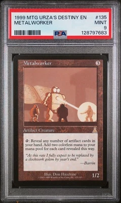1999 MTG Urza's Destiny Metalworker PSA 9 Mint - Magic The Gathering - Image 1 of 2